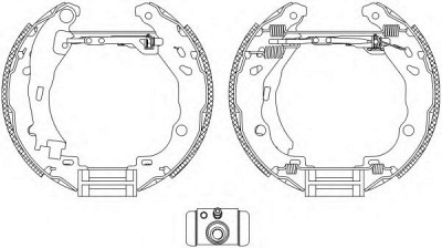 HELLA PAGID 8db355005111 -  Комплект тормозных колодок